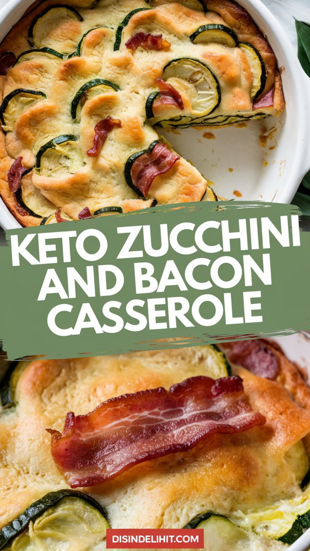 Keto Zucchini and Bacon Casserole