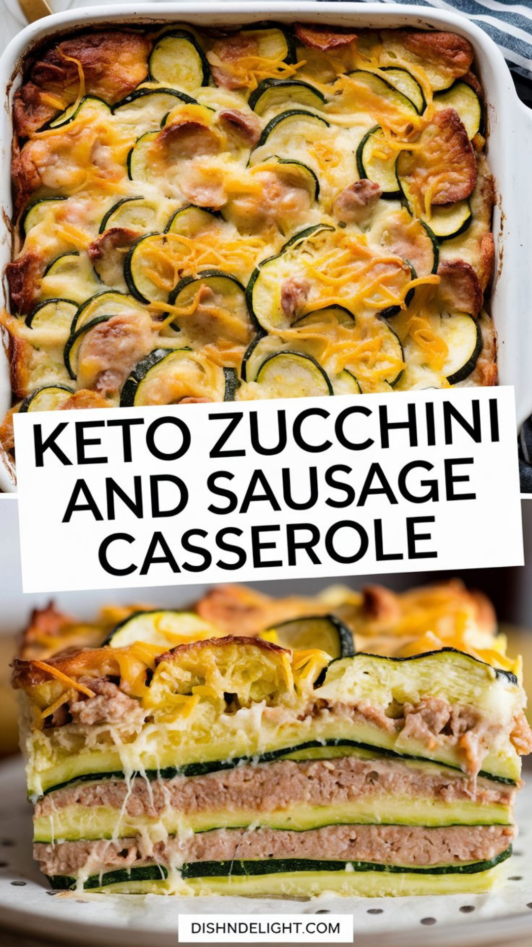 Keto Zucchini and Sausage Casserole