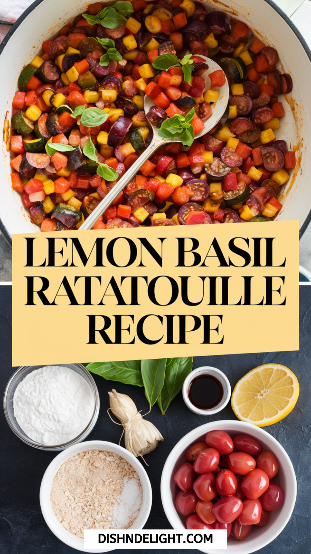 Lemon Basil Ratatouille Recipe