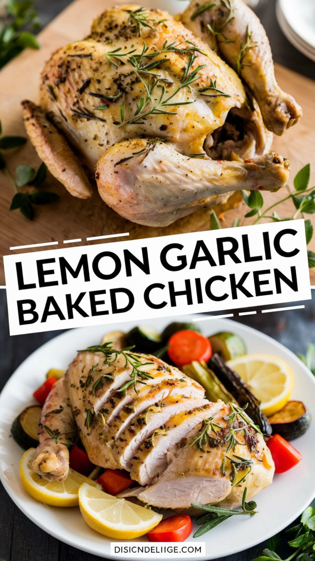 Lemon Garlic Baked Chicken Recipe