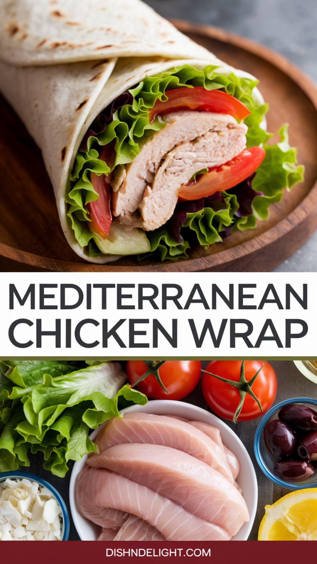 Mediterranean Chicken Wrap Recipe