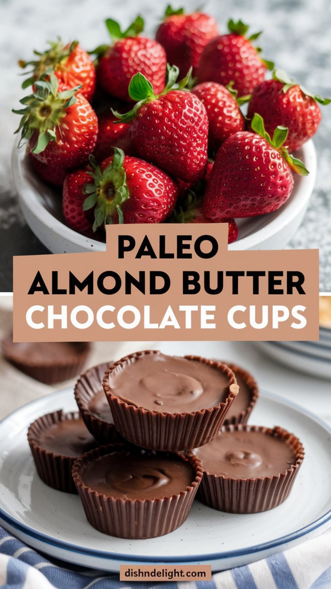 Paleo Almond Butter Chocolate Cups