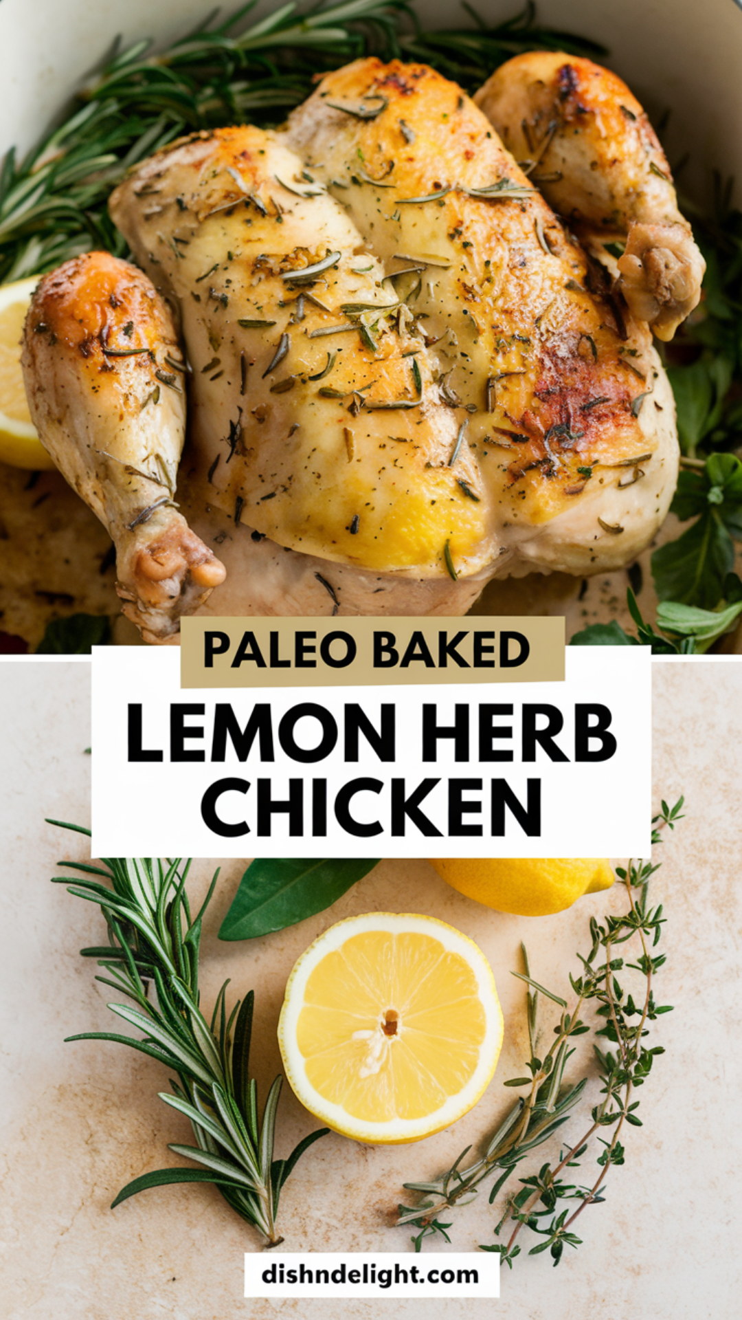 Paleo Baked Lemon Herb Chicken