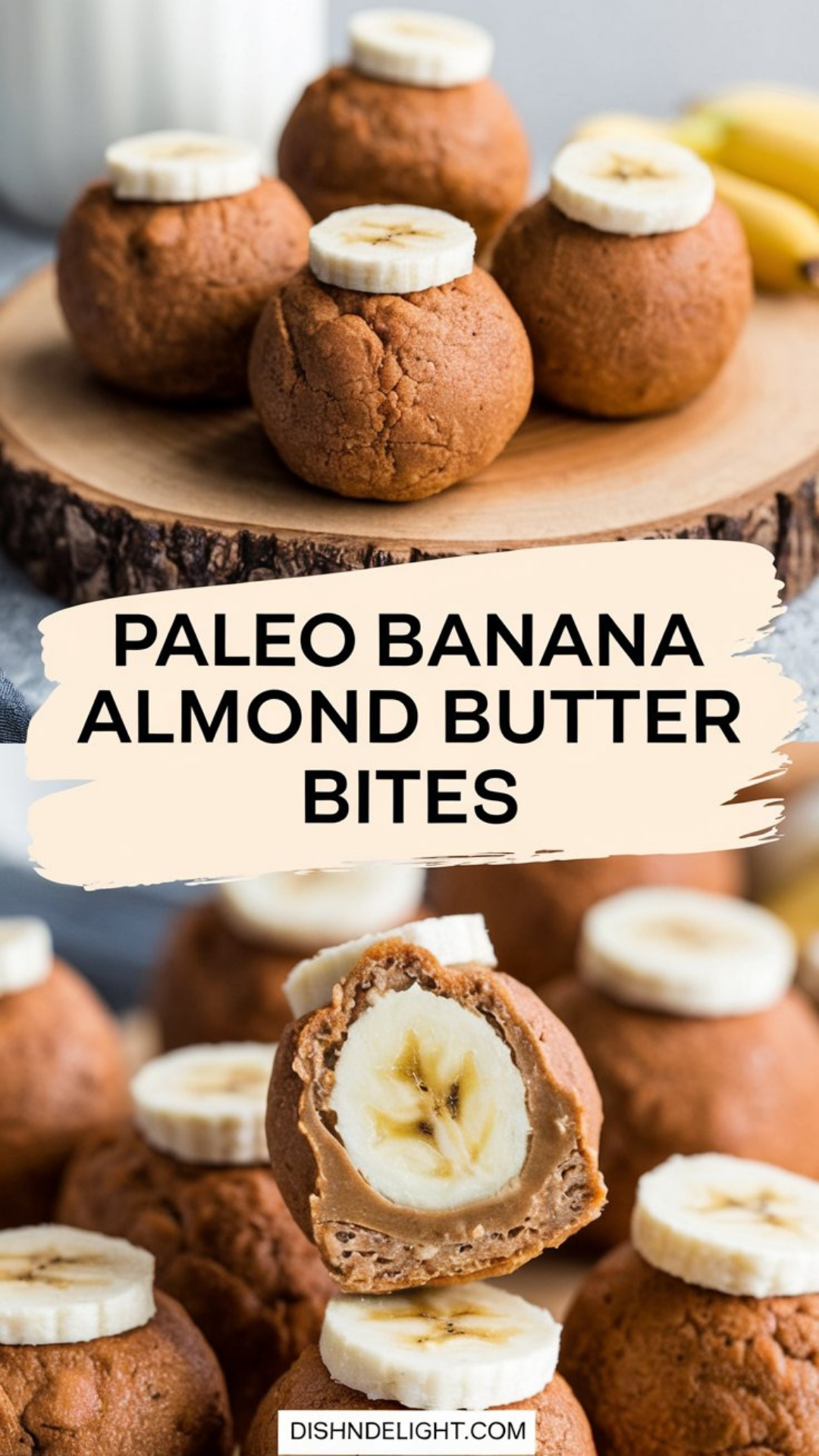 Paleo Banana Almond Butter Bites