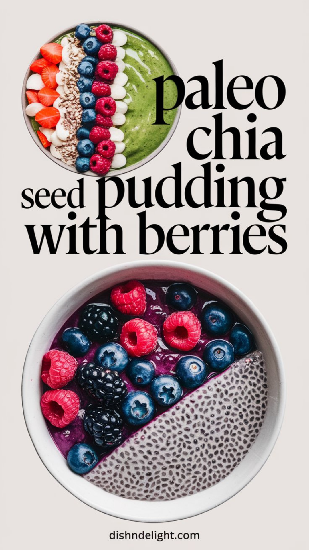 Paleo Chia Seed Pudding with Berries