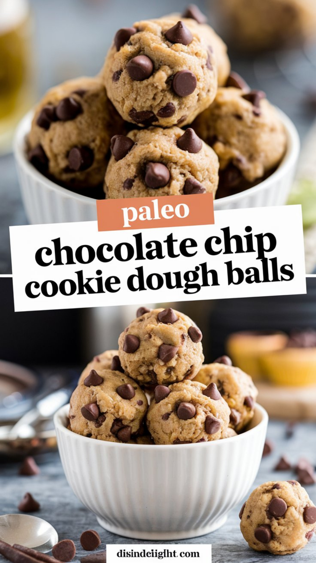 Paleo Chocolate Chip Cookie Dough Balls Paleo Chocolate Chip Cookie Dough Balls