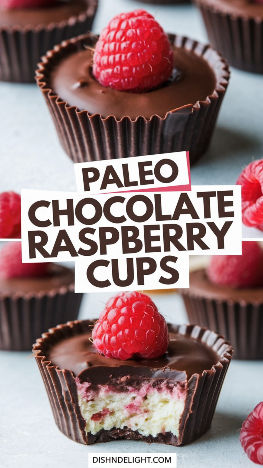 Paleo Chocolate Raspberry Cups