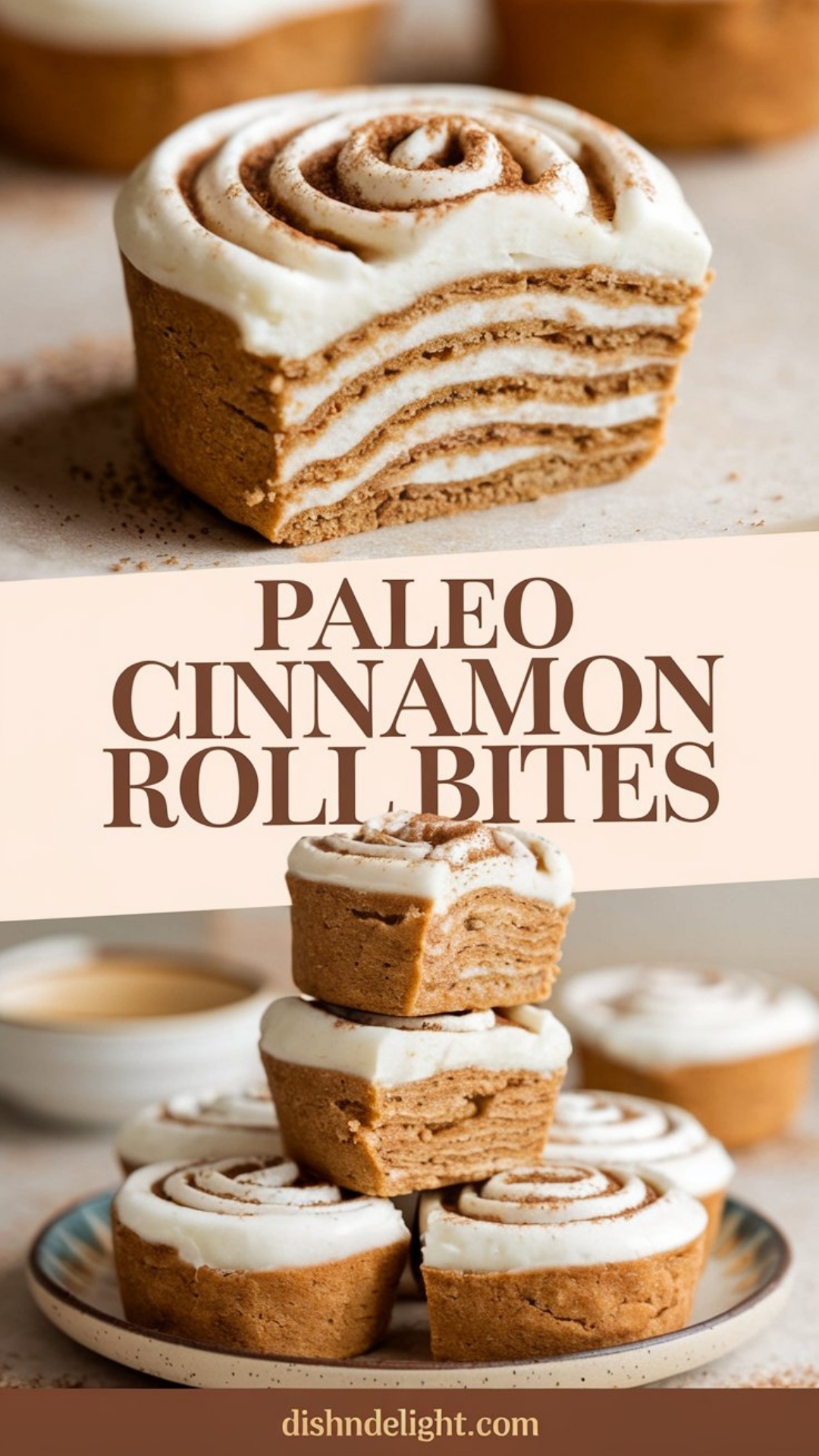 Paleo Cinnamon Roll Bites