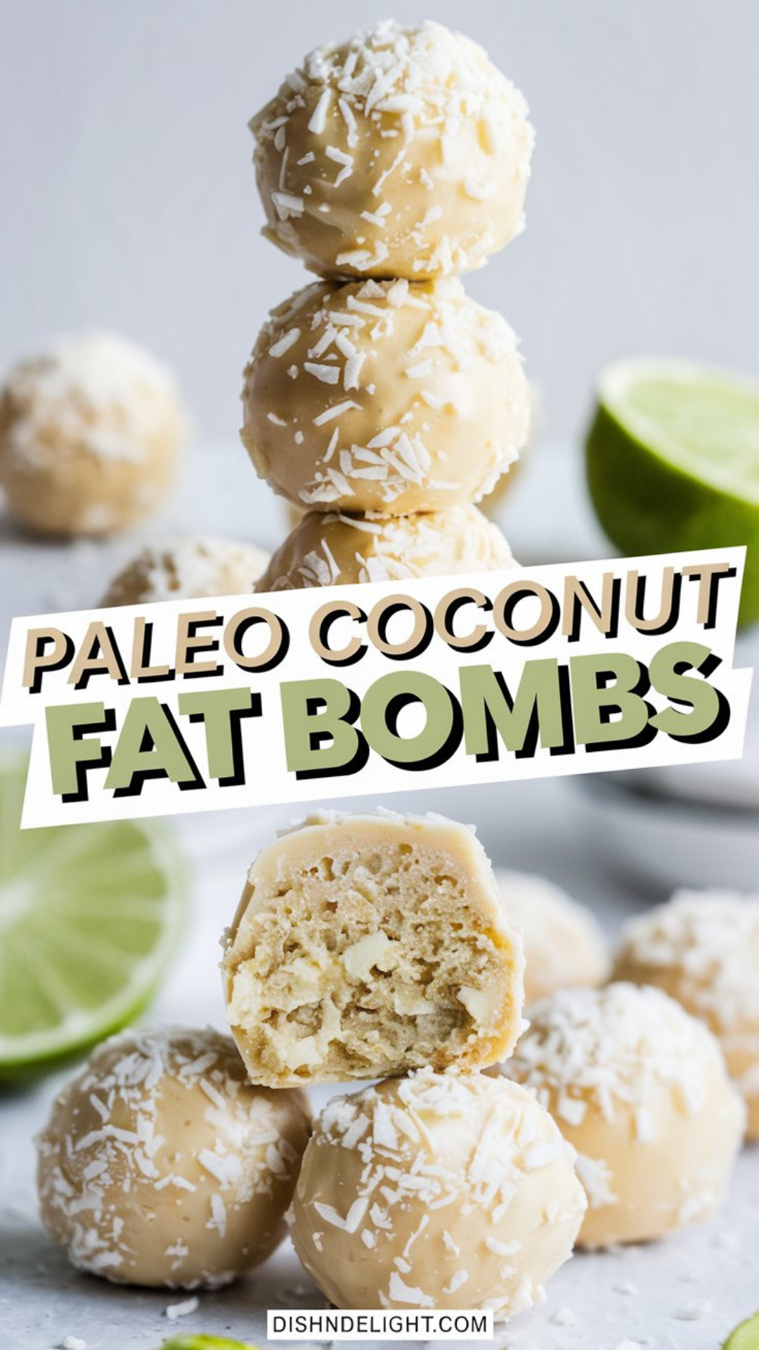 Paleo Coconut Lime Fat Bombs
