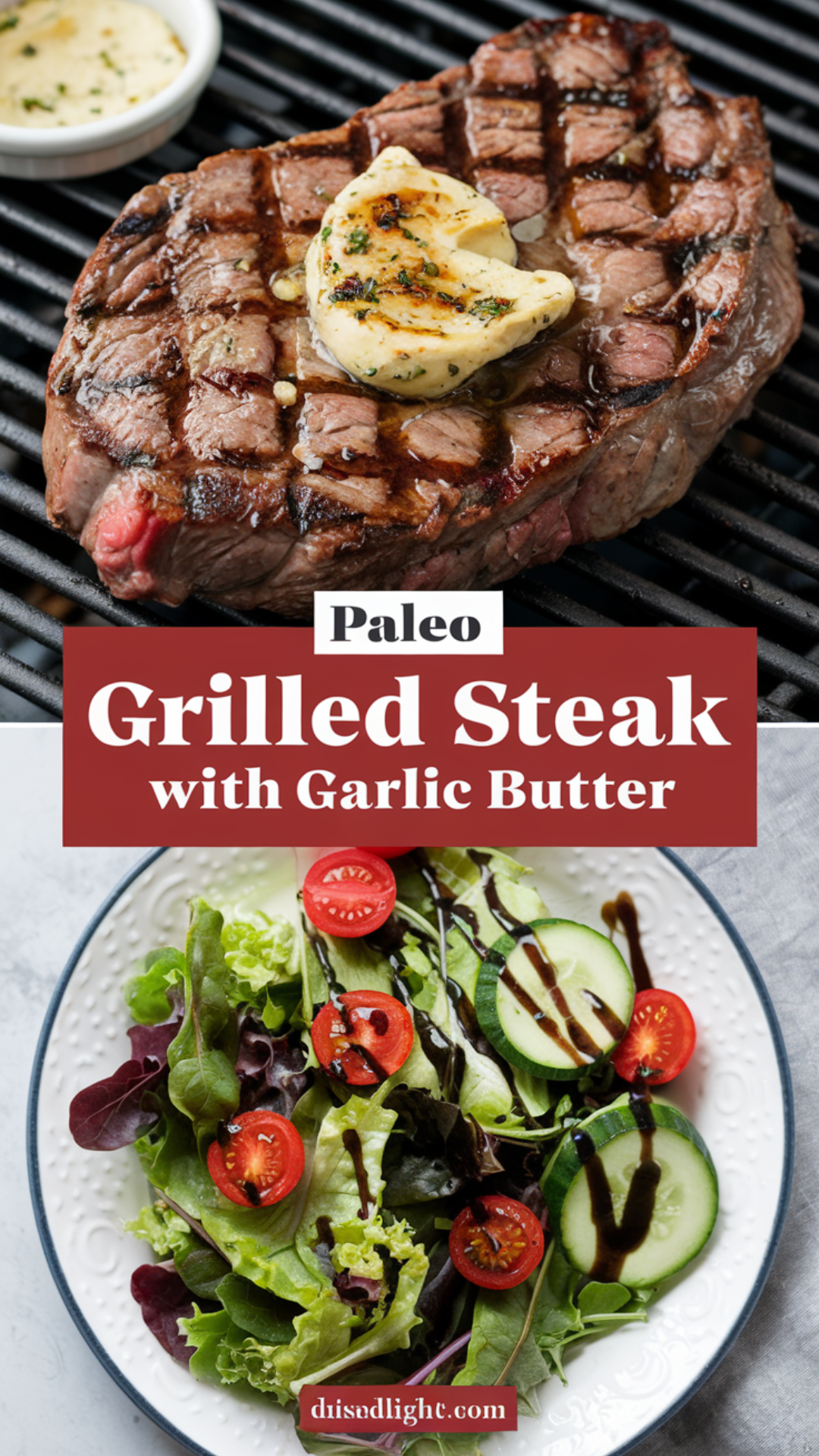 Paleo Grilled Steak with Garlic Butter