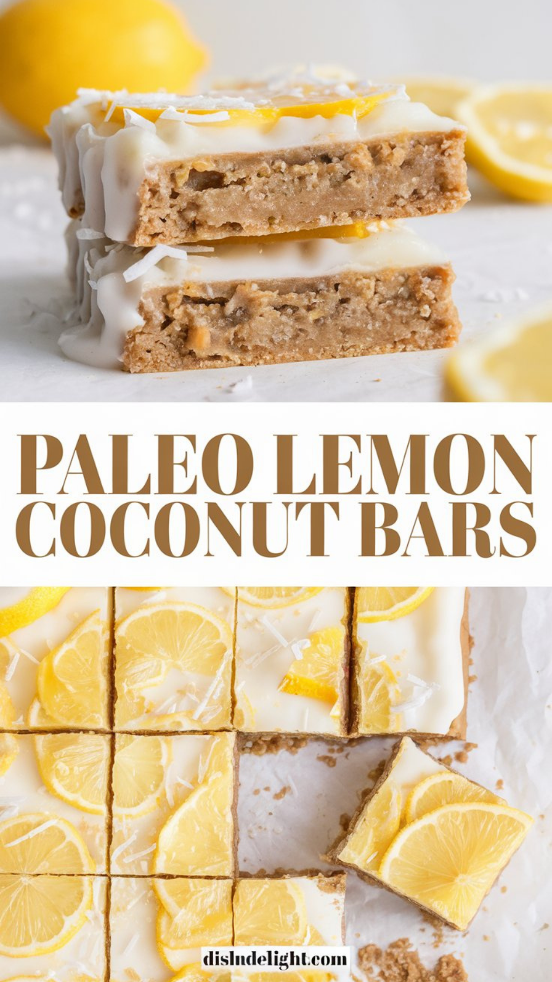 Paleo Lemon Coconut Bars