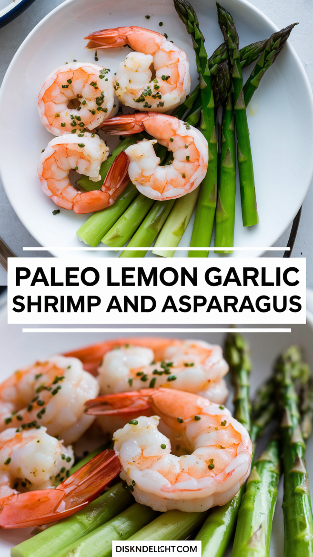 Paleo Lemon Garlic Shrimp and Asparagus