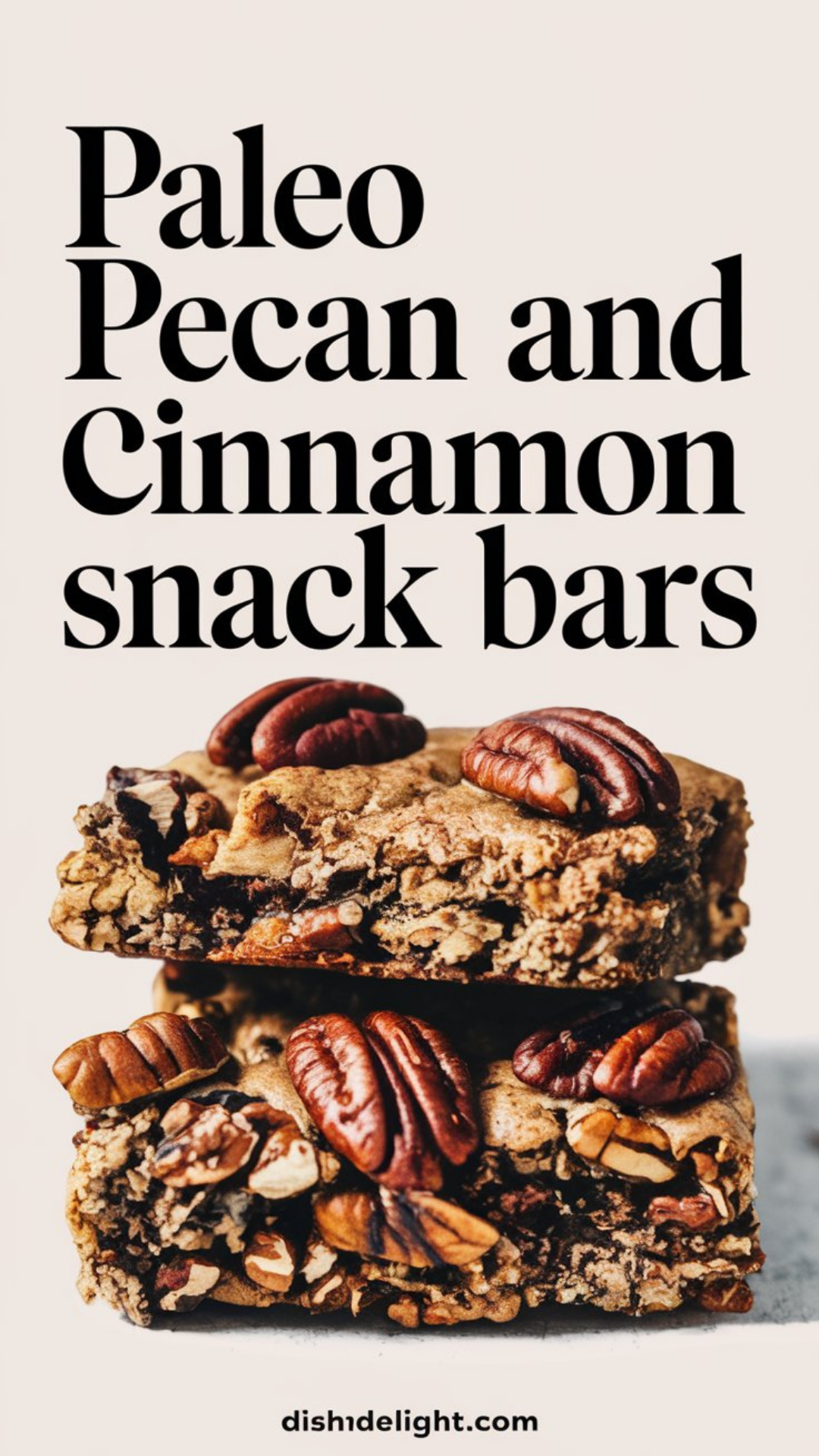 Paleo Pecan and Cinnamon Snack Bars Paleo Pecan and Cinnamon Snack Bars
