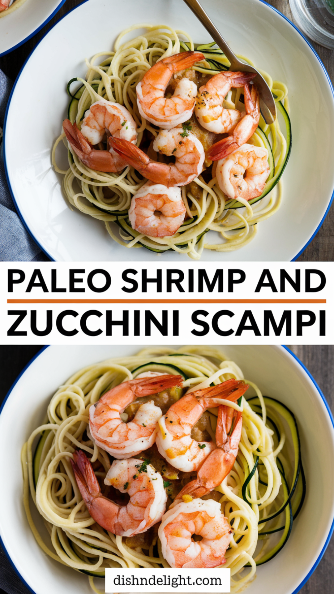Paleo Shrimp and Zucchini Scampi