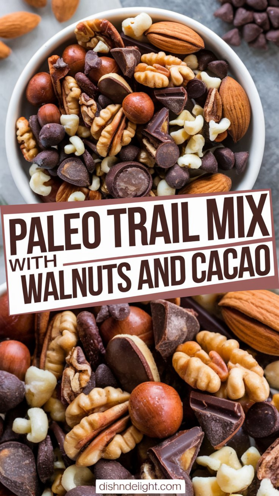 Paleo Trail Mix with Walnuts and Cacao