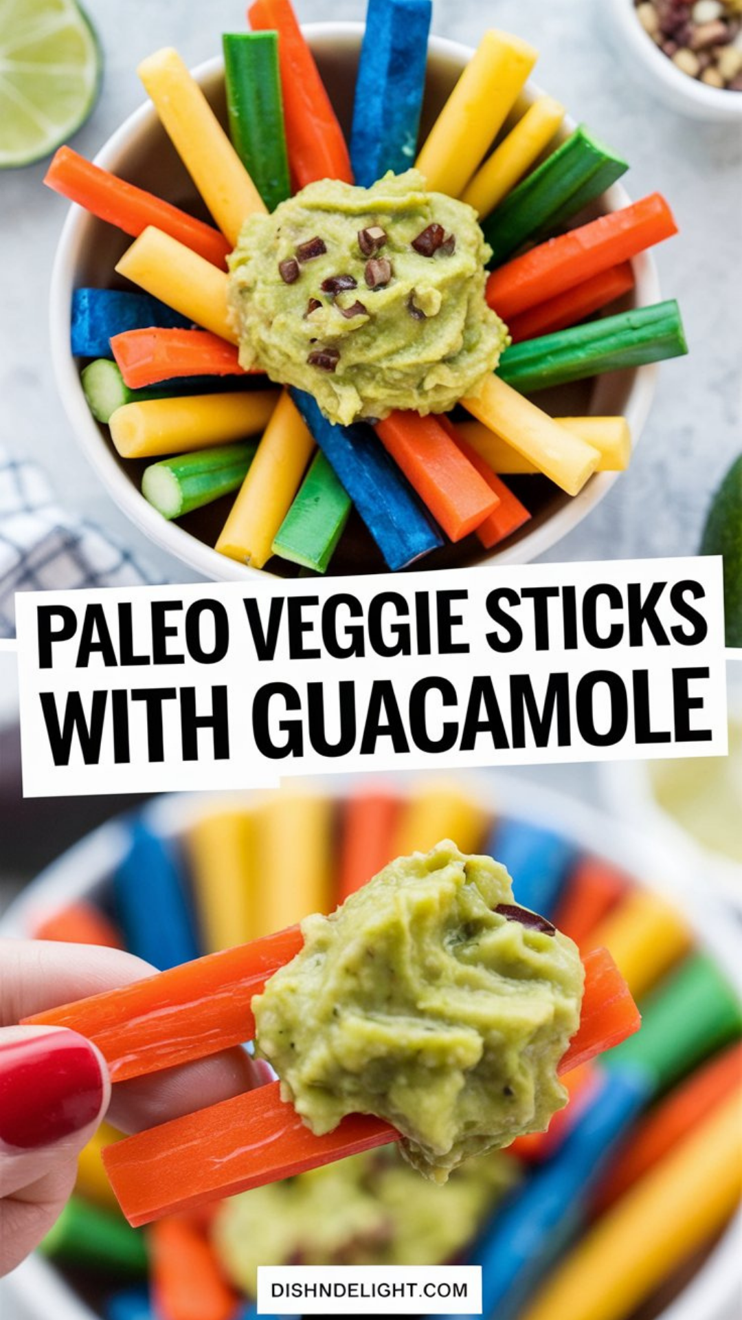 Paleo Veggie Sticks with Guacamole Paleo Veggie Sticks with Guacamole