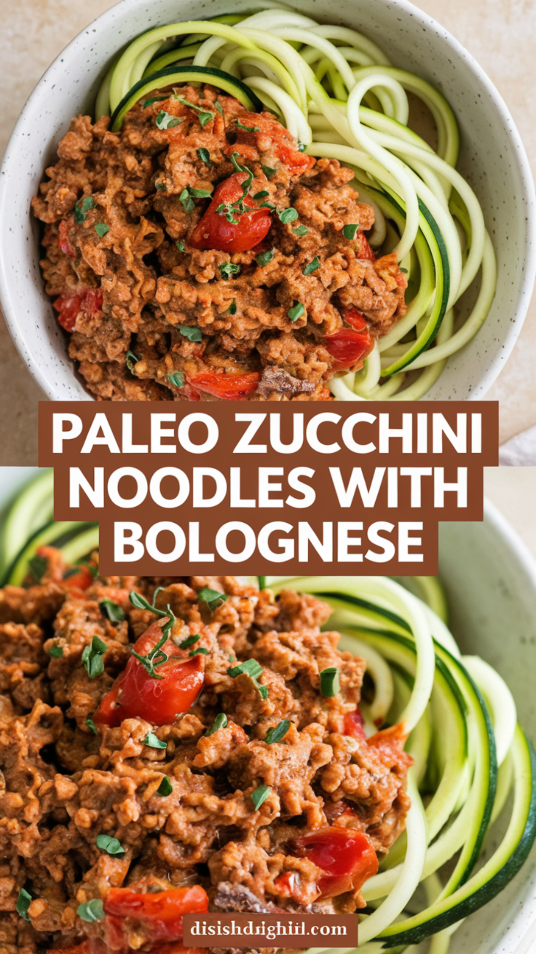 Paleo Zucchini Noodles with Bolognese Paleo Zucchini Noodles with Bolognese
