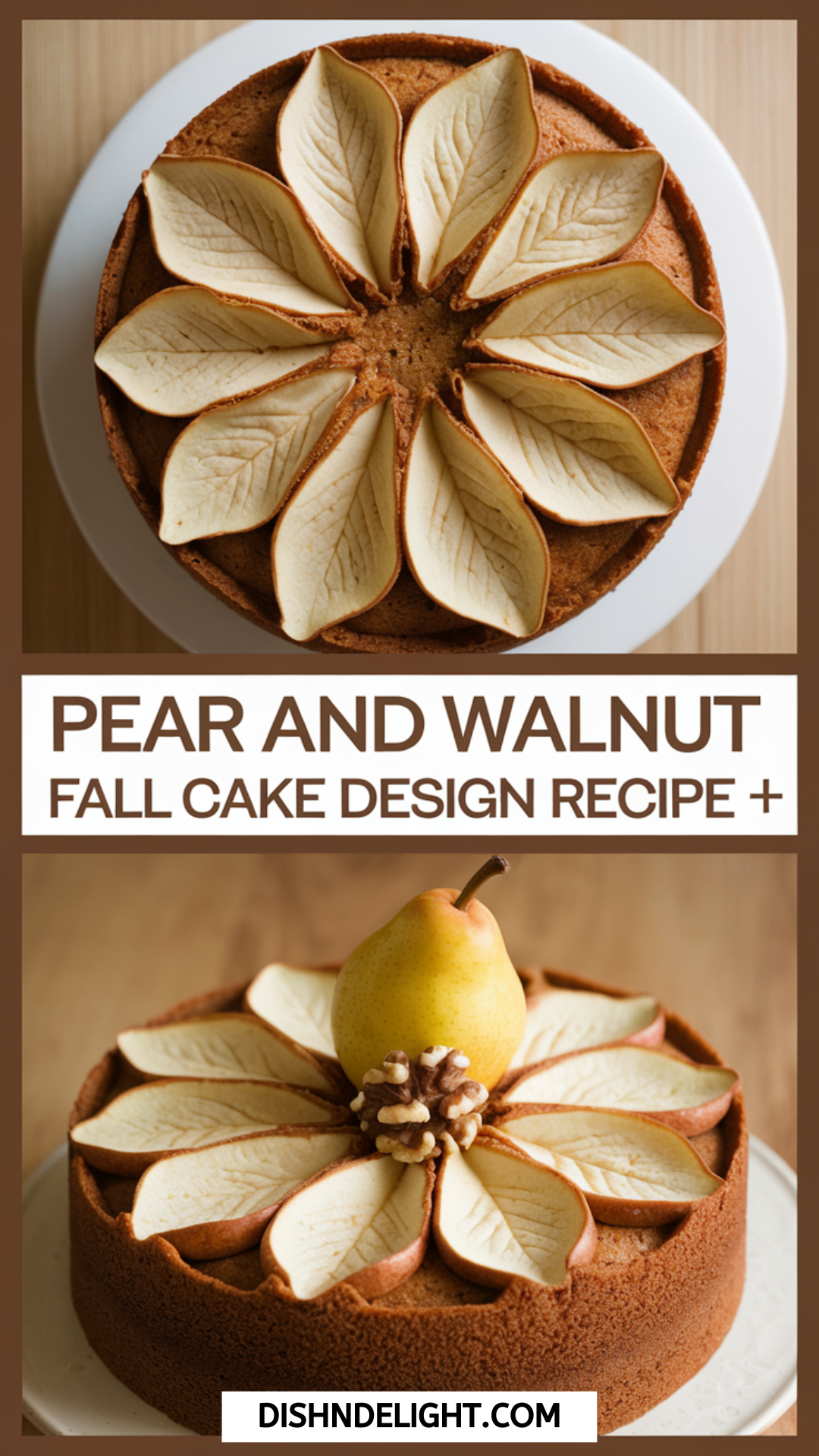Pear and Walnut Fall Cake Design Recipe Pear and Walnut Fall Cake Design Recipe