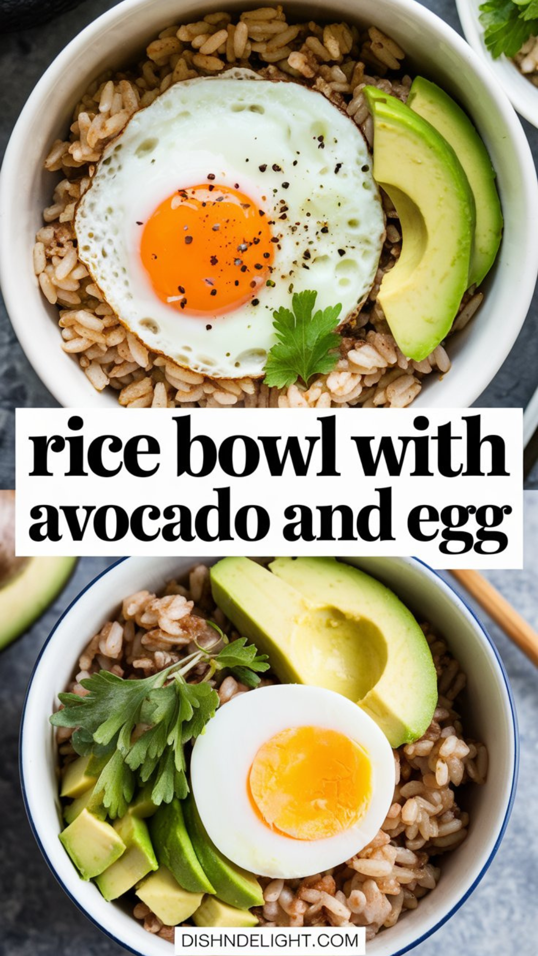 Rice Bowl with Avocado and Egg Recipe