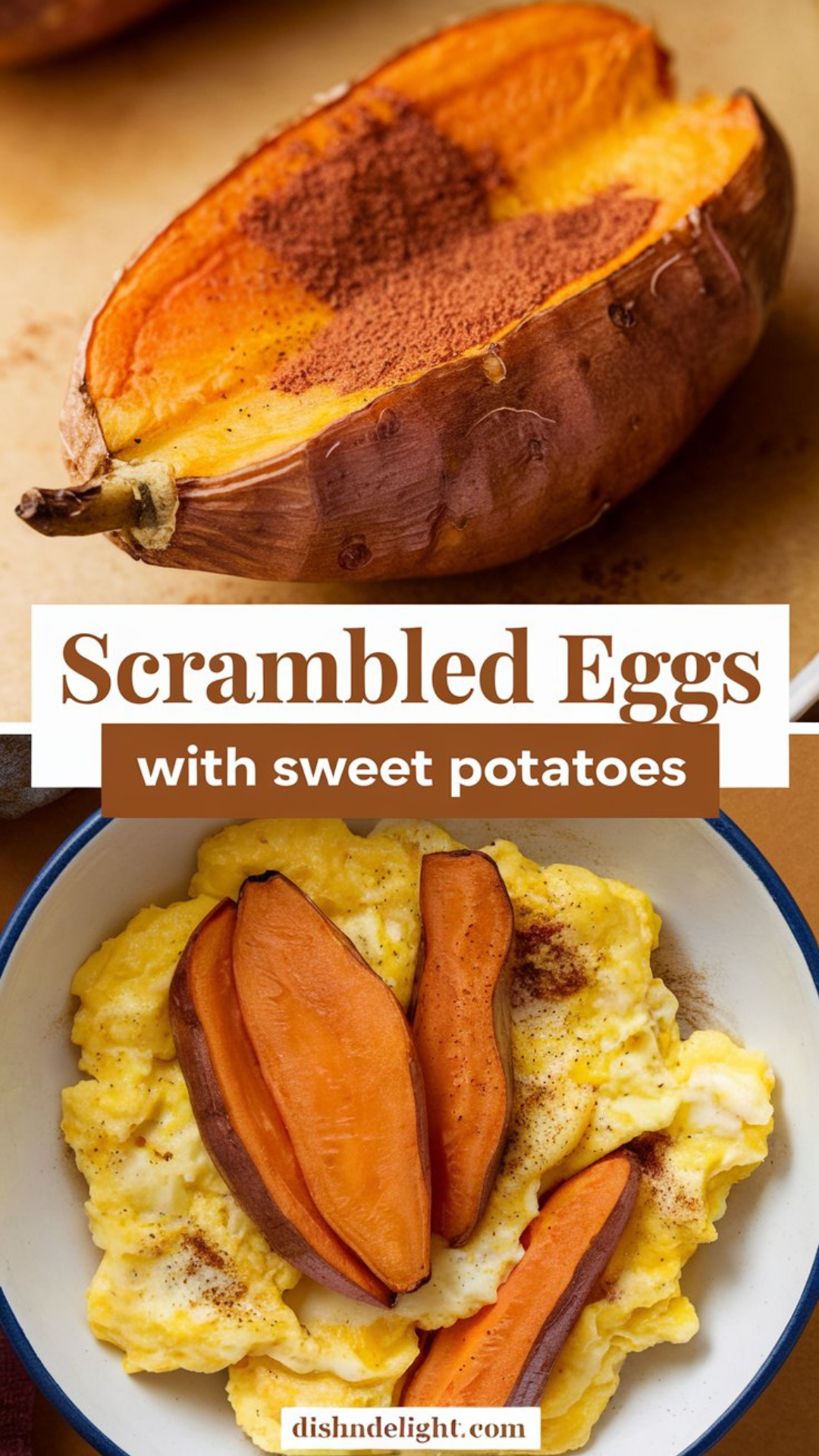 Scrambled Eggs with Sweet Potatoes Recipe