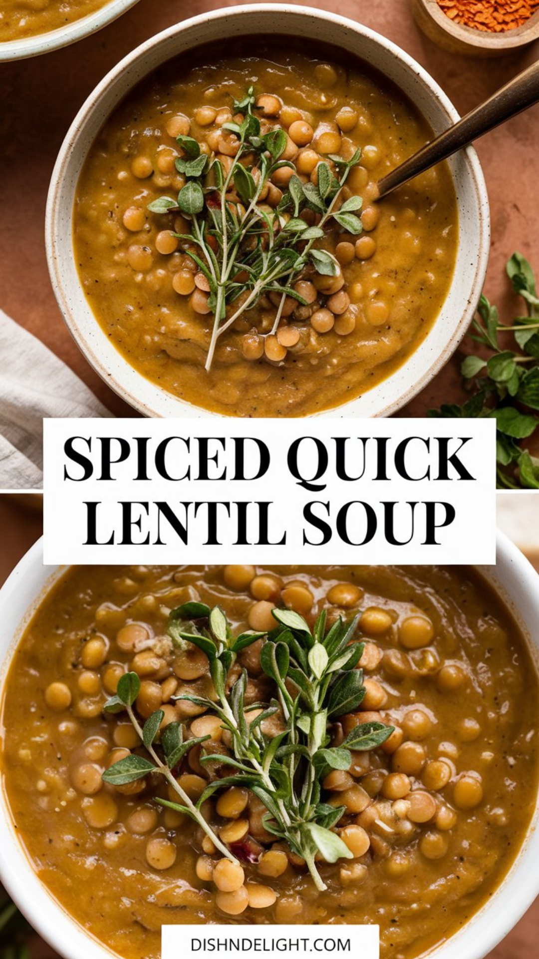 Spiced Quick Lentil Soup