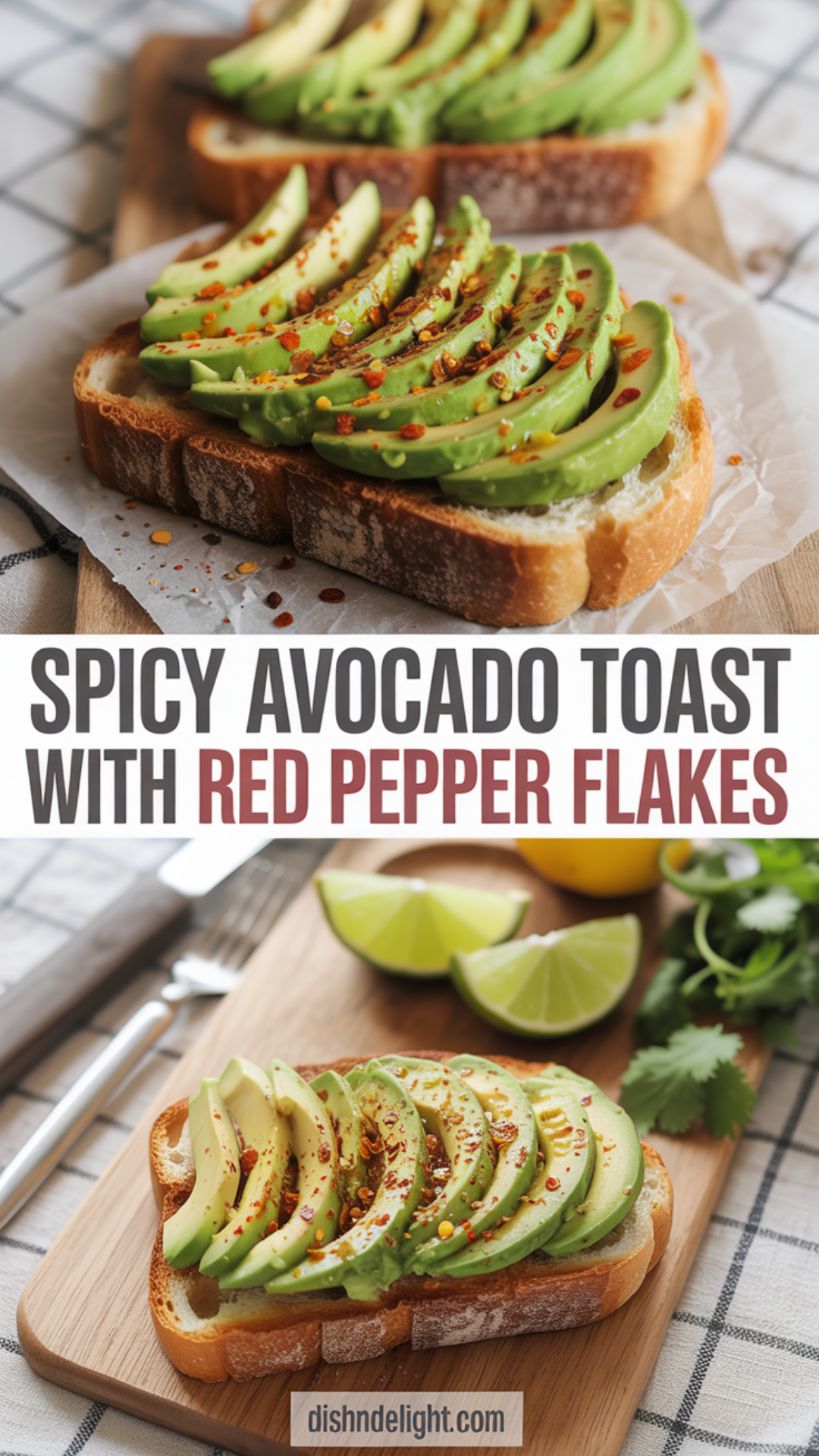 Spicy Avocado Toast with Red Pepper Flakes Recipe