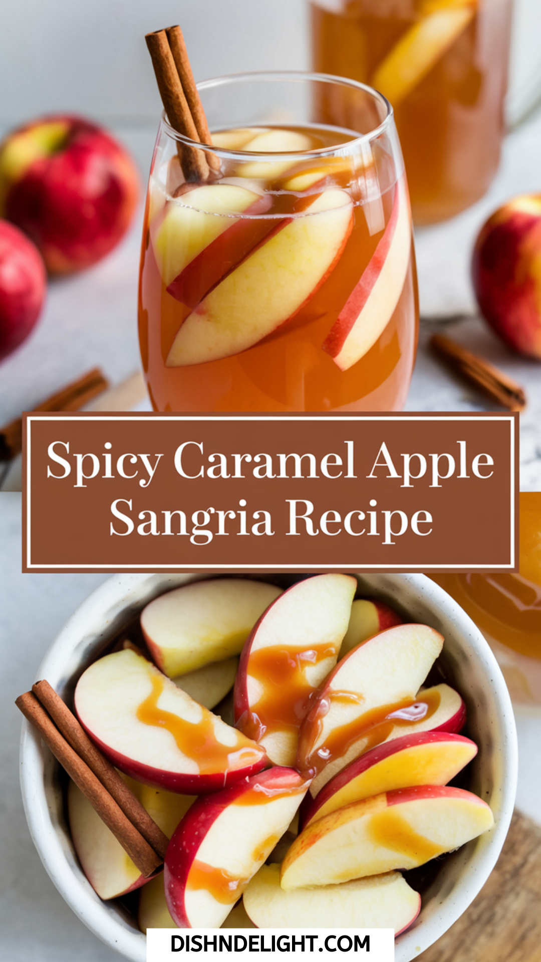 Spicy Caramel Apple Sangria Recipe