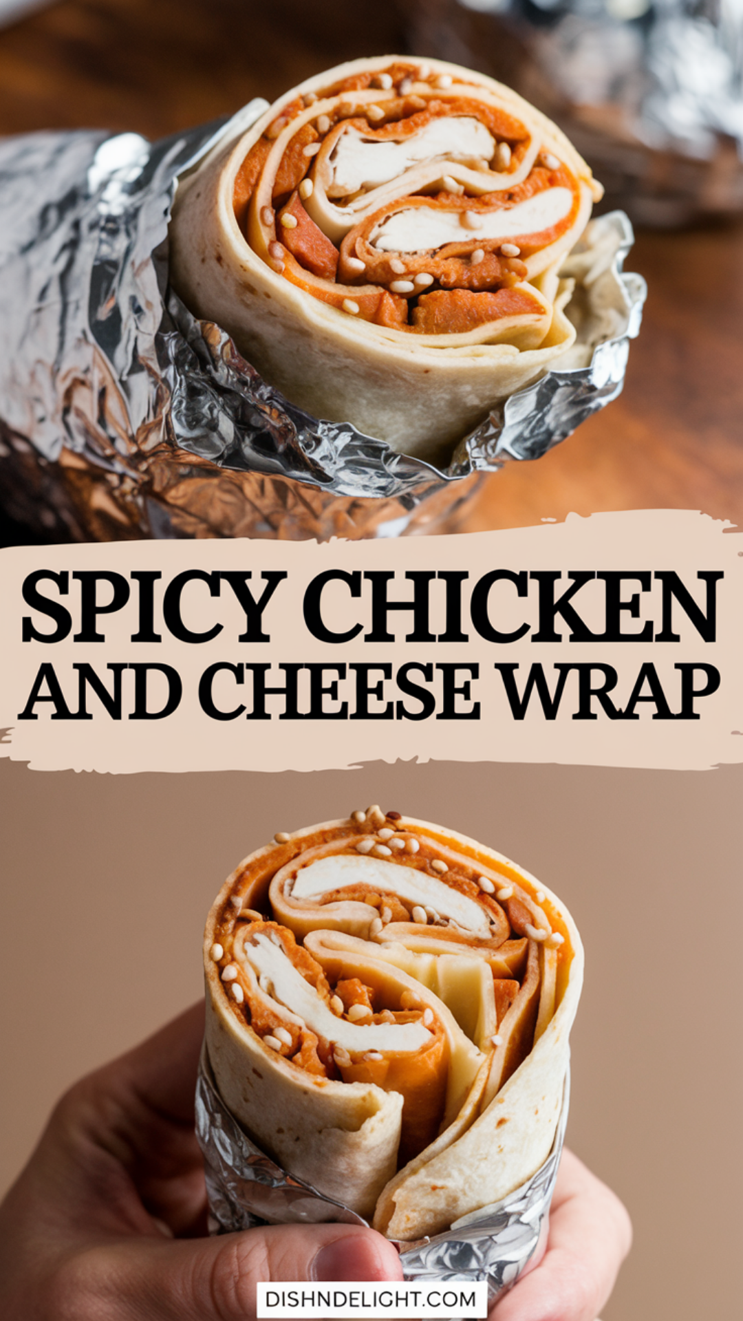 Spicy Chicken and Cheese Wrap Recipe