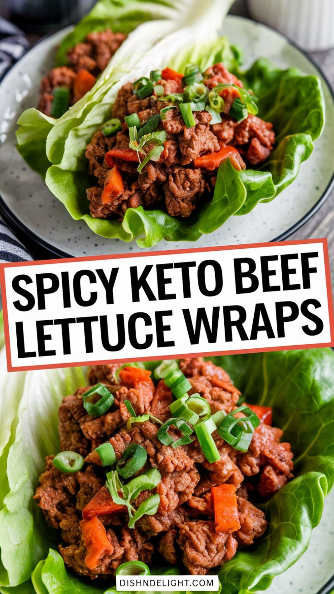 Spicy Keto Beef Lettuce Wraps