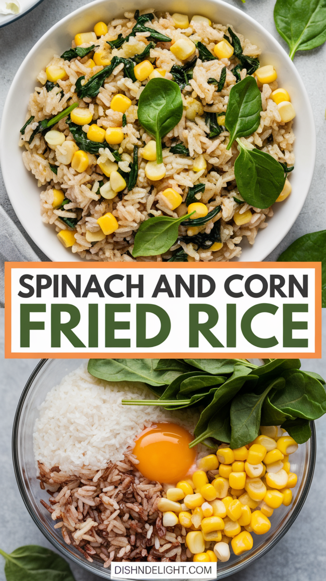 Spinach and Corn Fried Rice Spinach and Corn Fried Rice