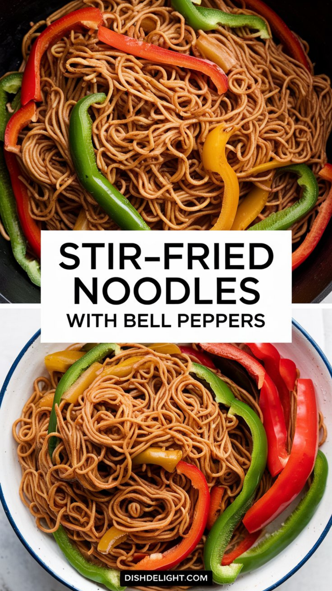 Stir-Fried Noodles with Bell Peppers Recipe