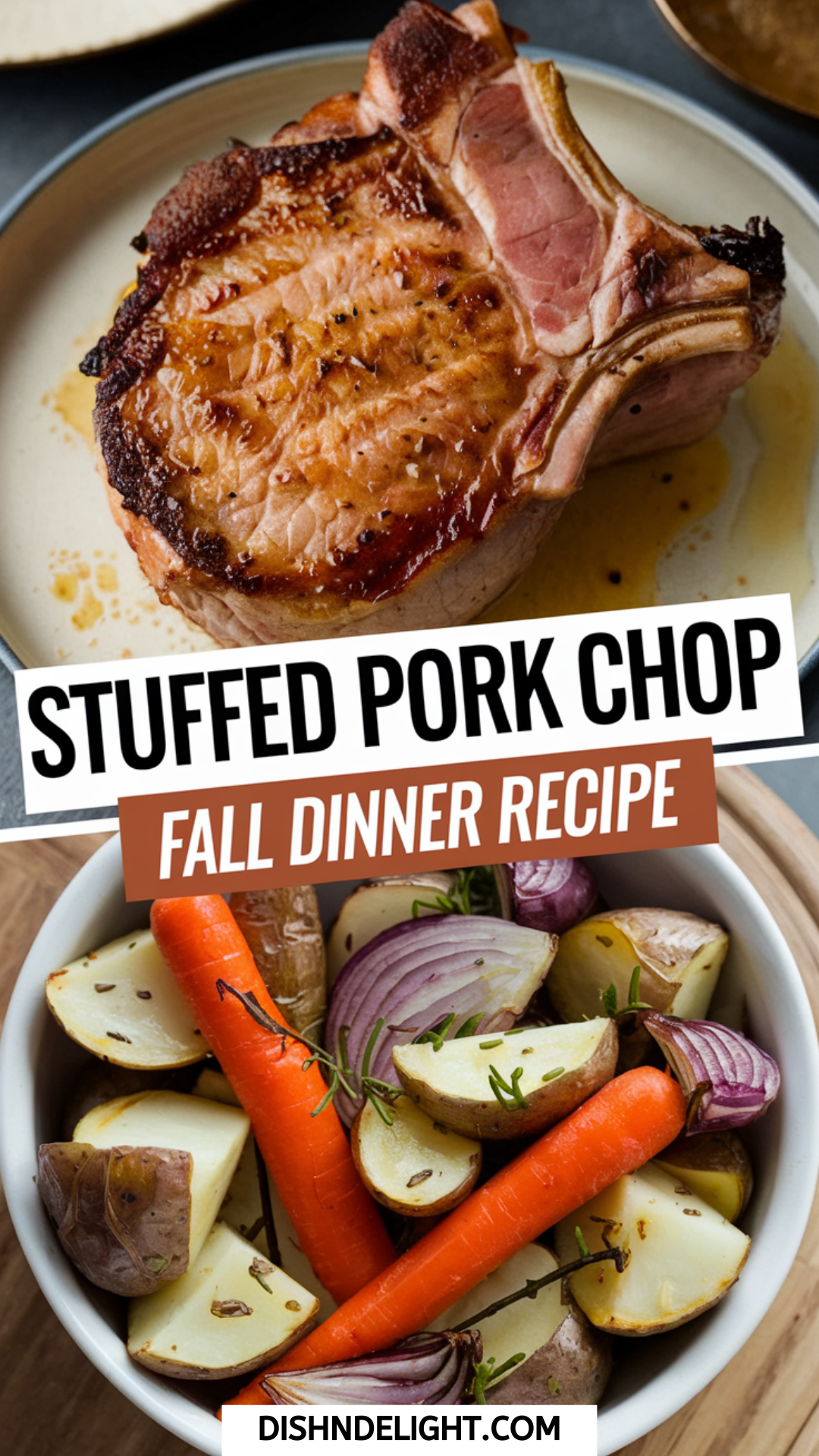 Stuffed Pork Chop Fall Dinner Recipe