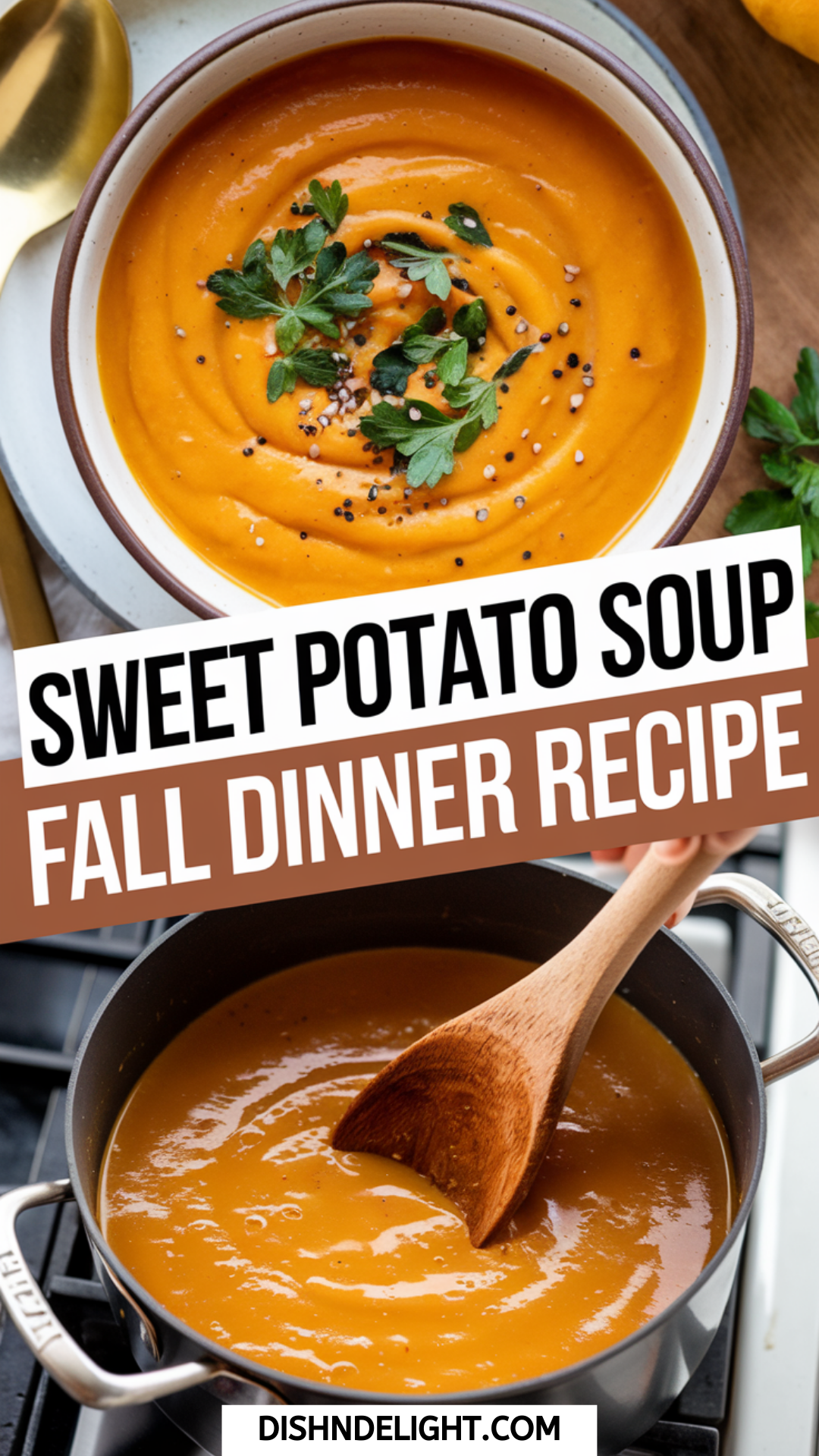 Sweet Potato Soup Fall Dinner Recipe