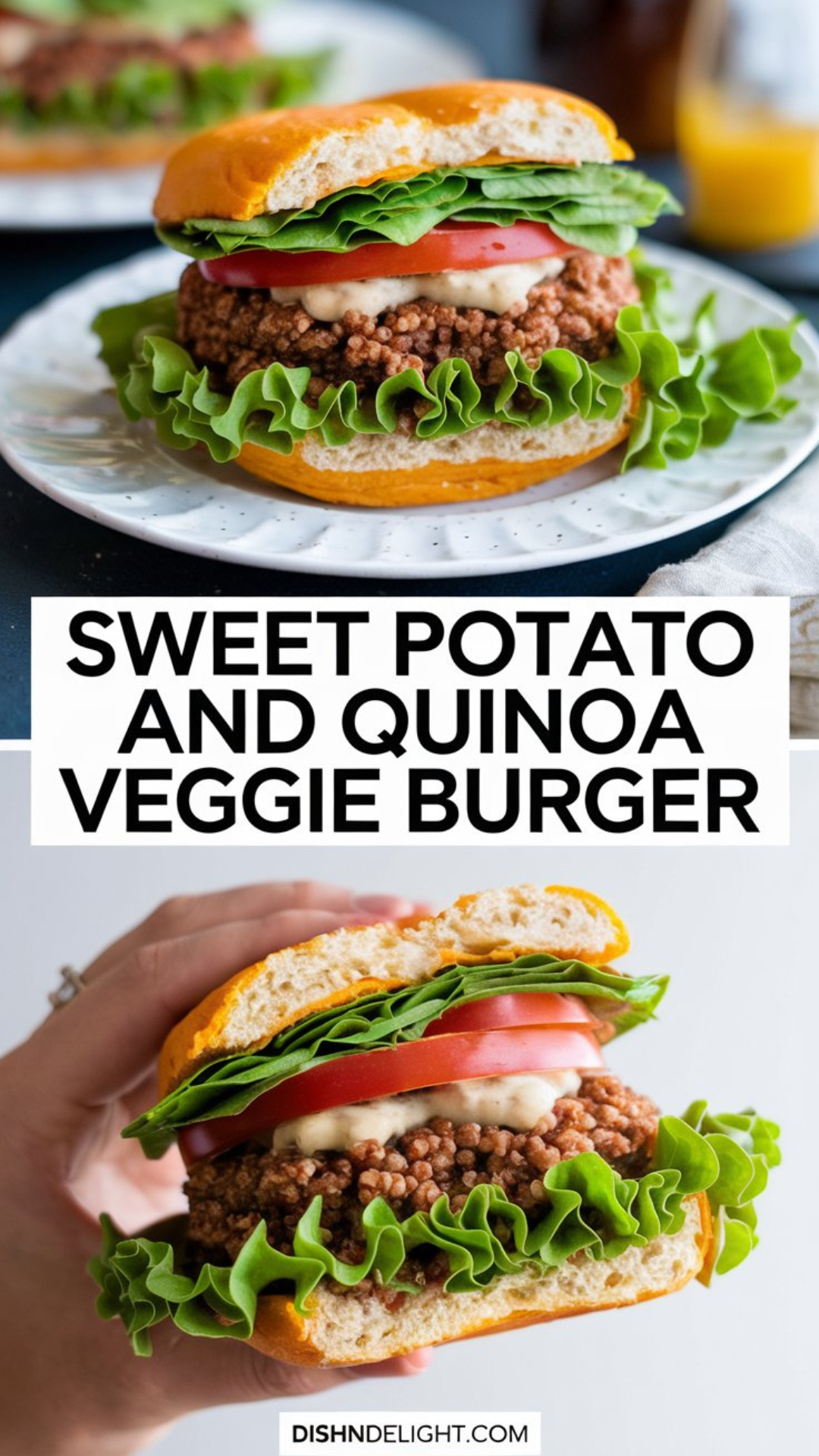 Sweet Potato and Quinoa Veggie Burger Recipe