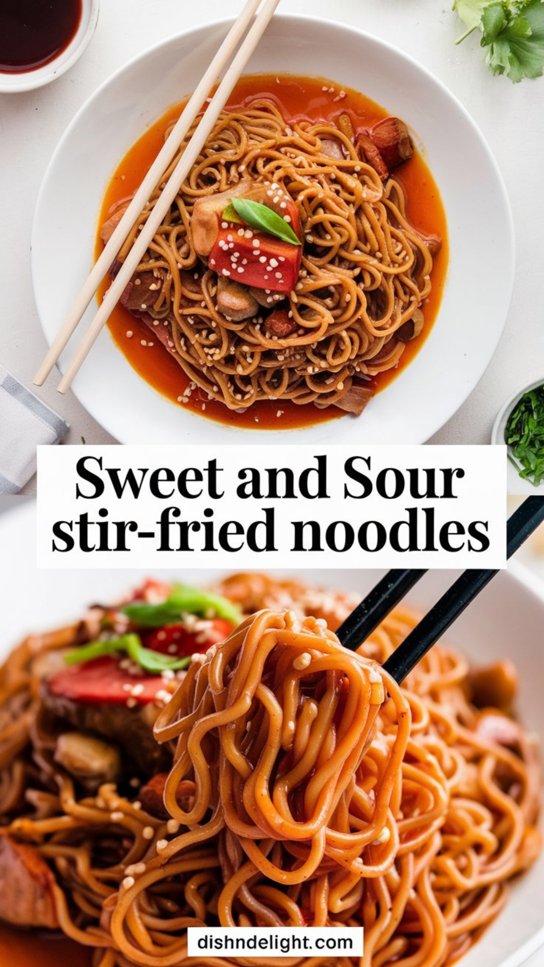 Sweet and Sour Stir-Fried Noodles Recipe