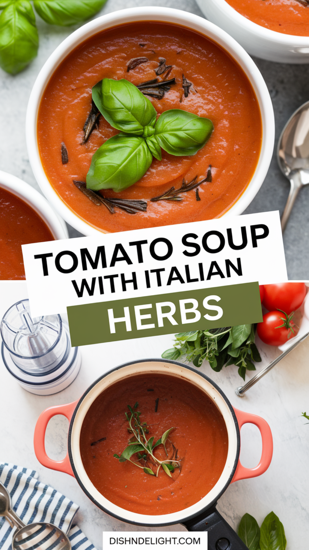 Tomato Soup with Italian Herbs Tomato Soup with Italian Herbs
