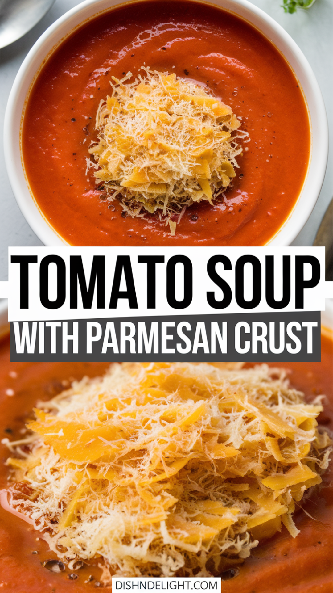 Tomato Soup with Parmesan Crust Tomato Soup with Parmesan Crust
