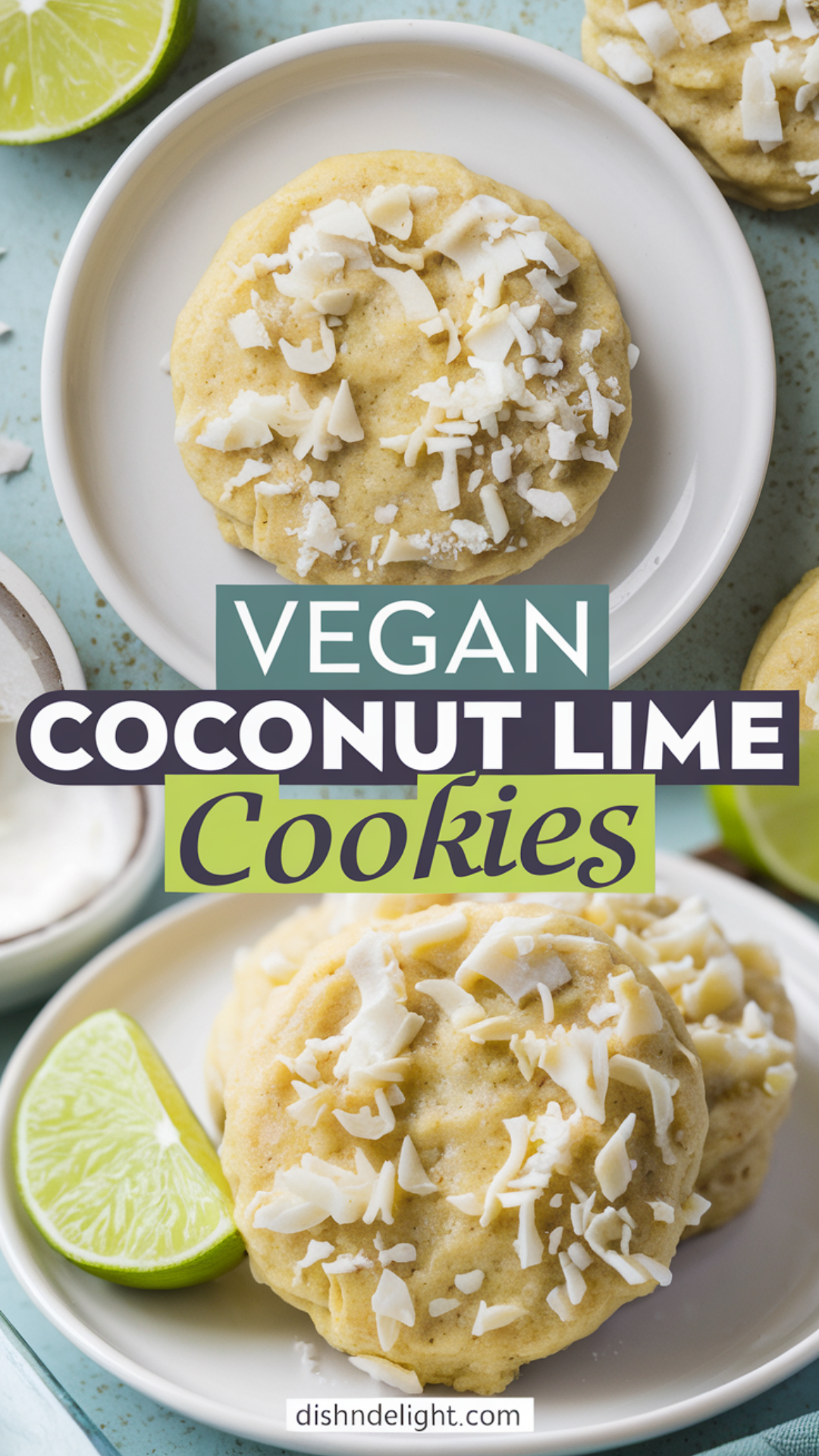 Vegan Coconut Lime Cookies