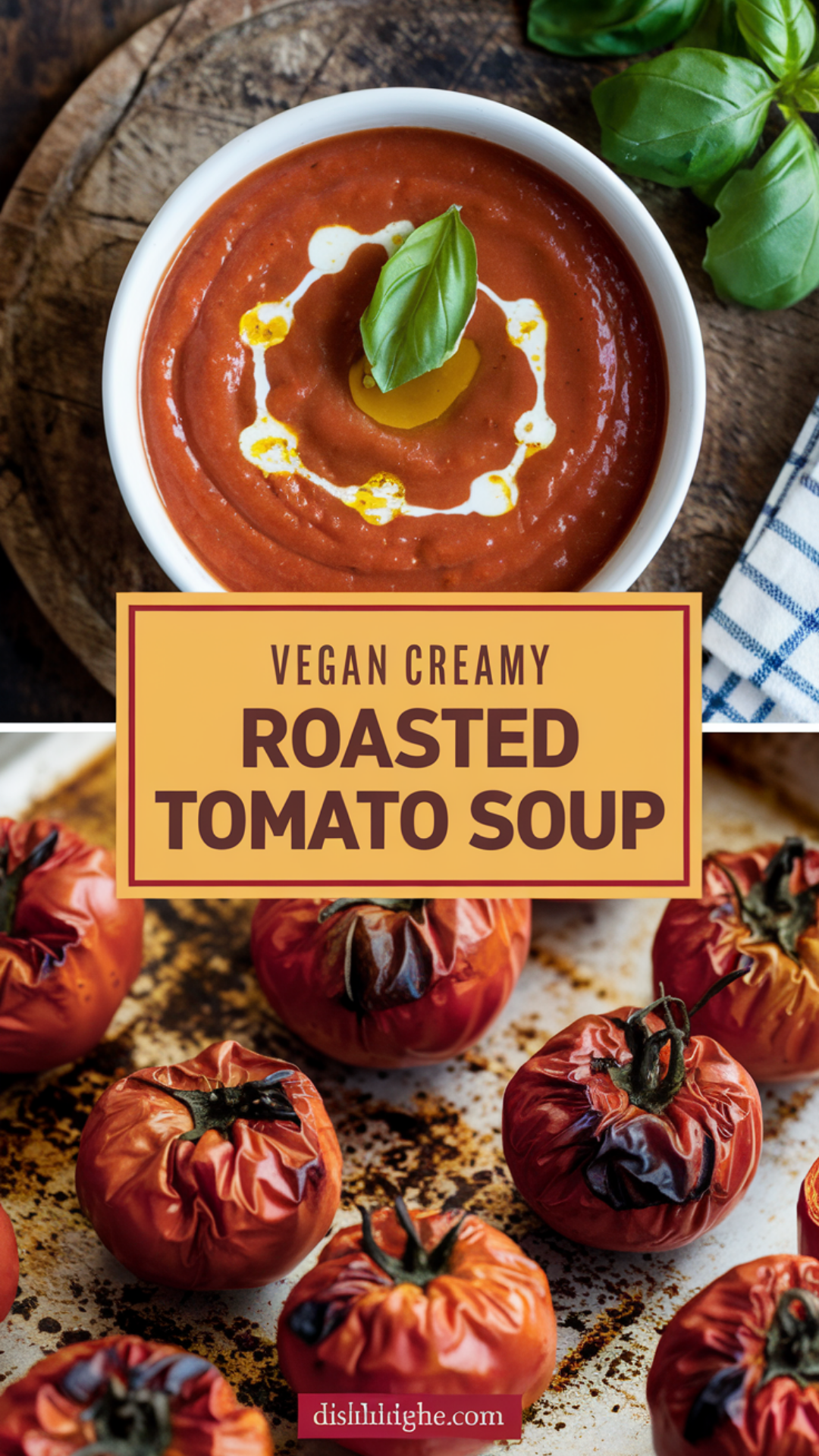 Vegan Creamy Roasted Tomato Soup
