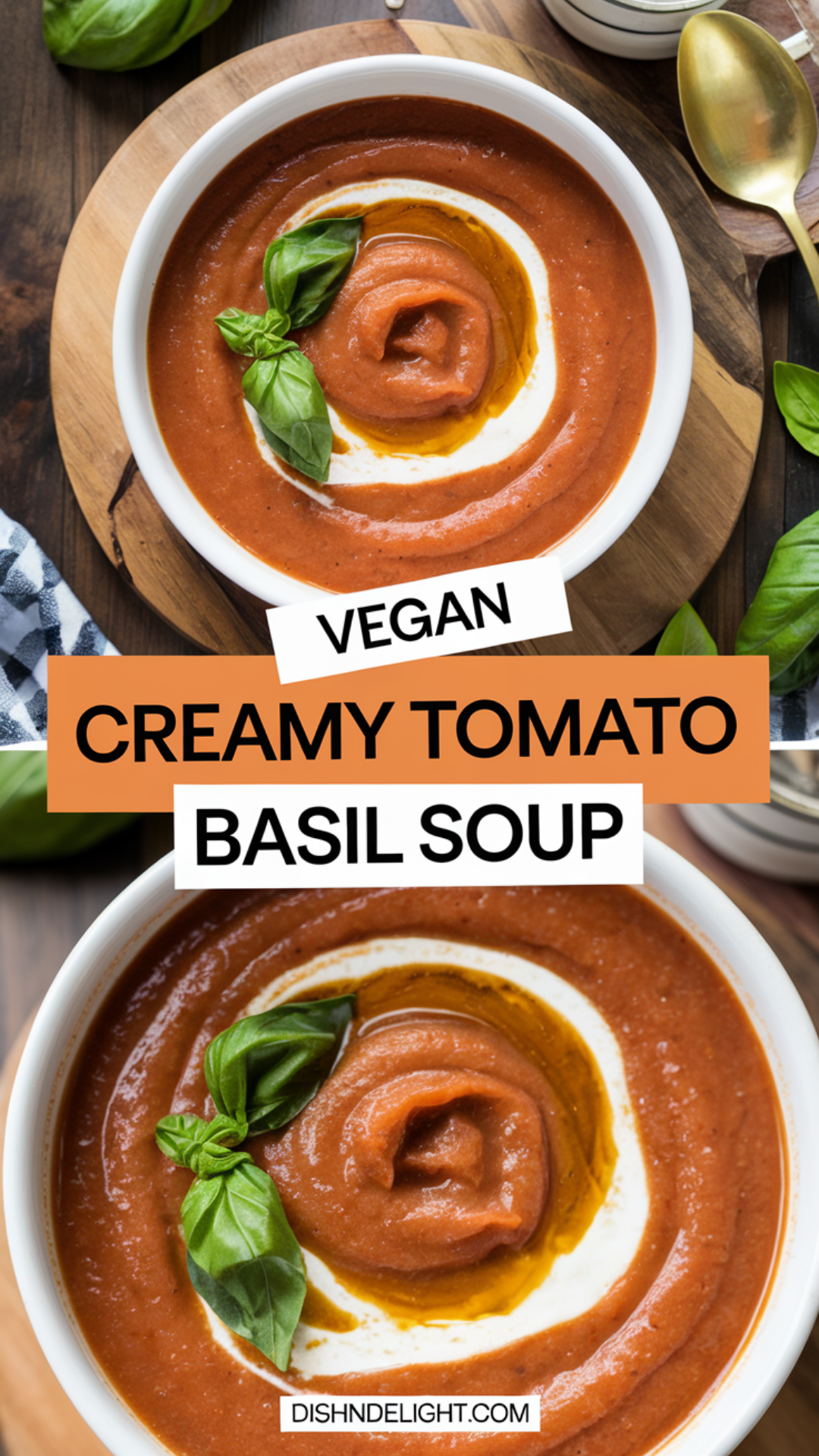 Vegan Creamy Tomato Basil Soup Vegan Creamy Tomato Basil Soup