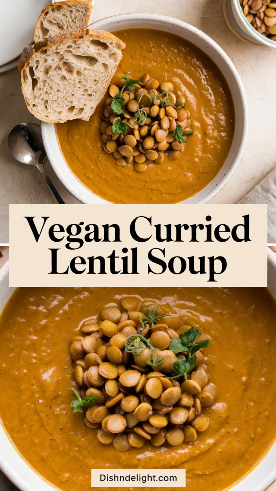 Vegan Curried Lentil Soup