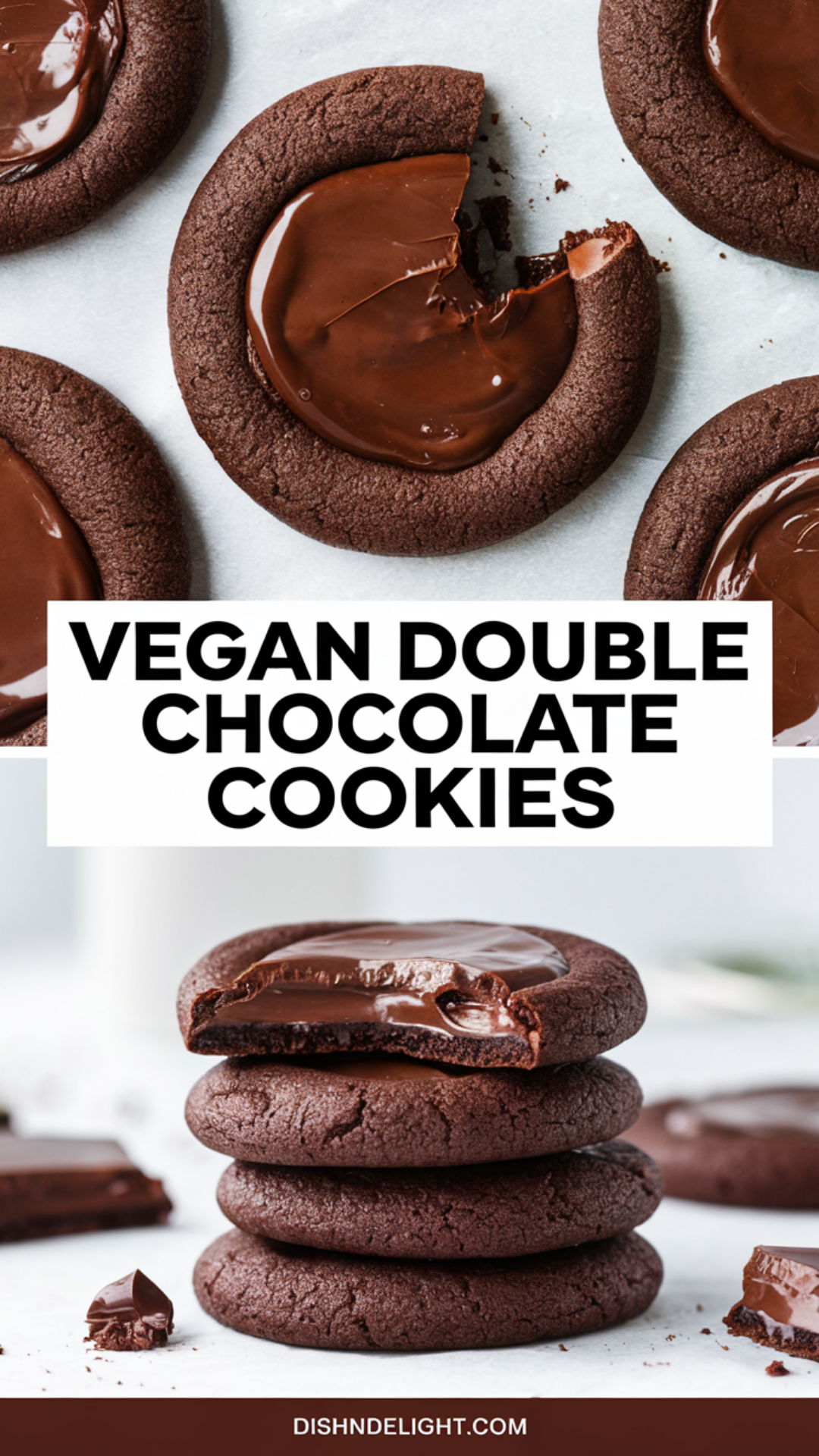 Vegan Double Chocolate Cookies Vegan Double Chocolate Cookies
