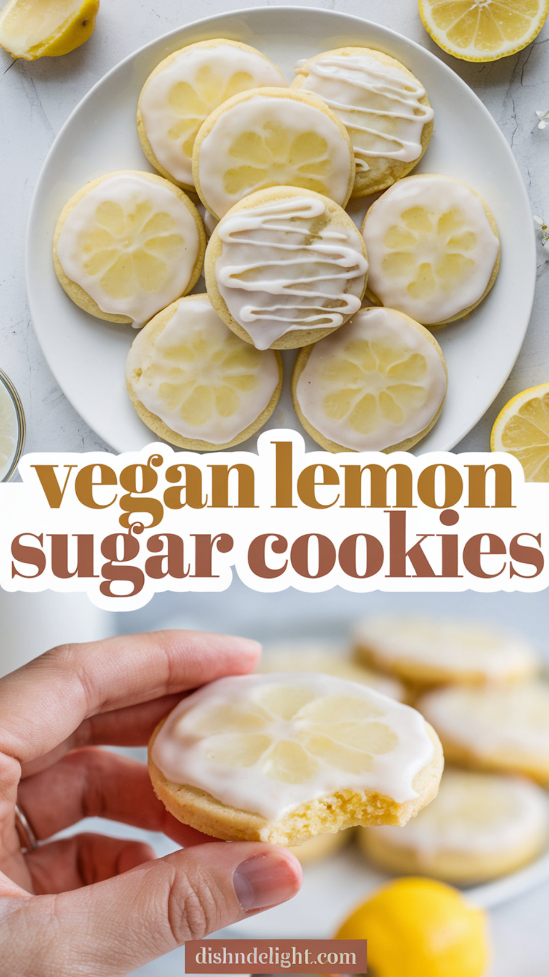 Vegan Lemon Sugar Cookies