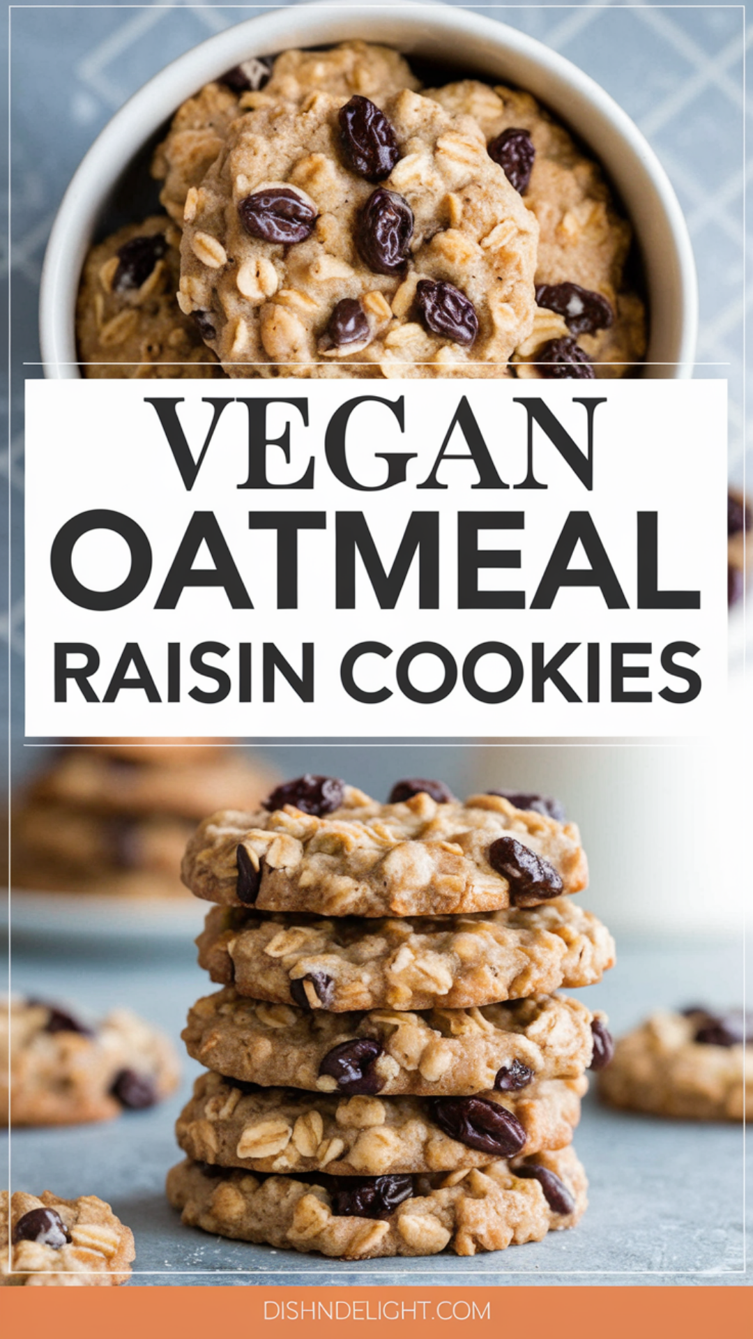 Vegan Oatmeal Raisin Cookies