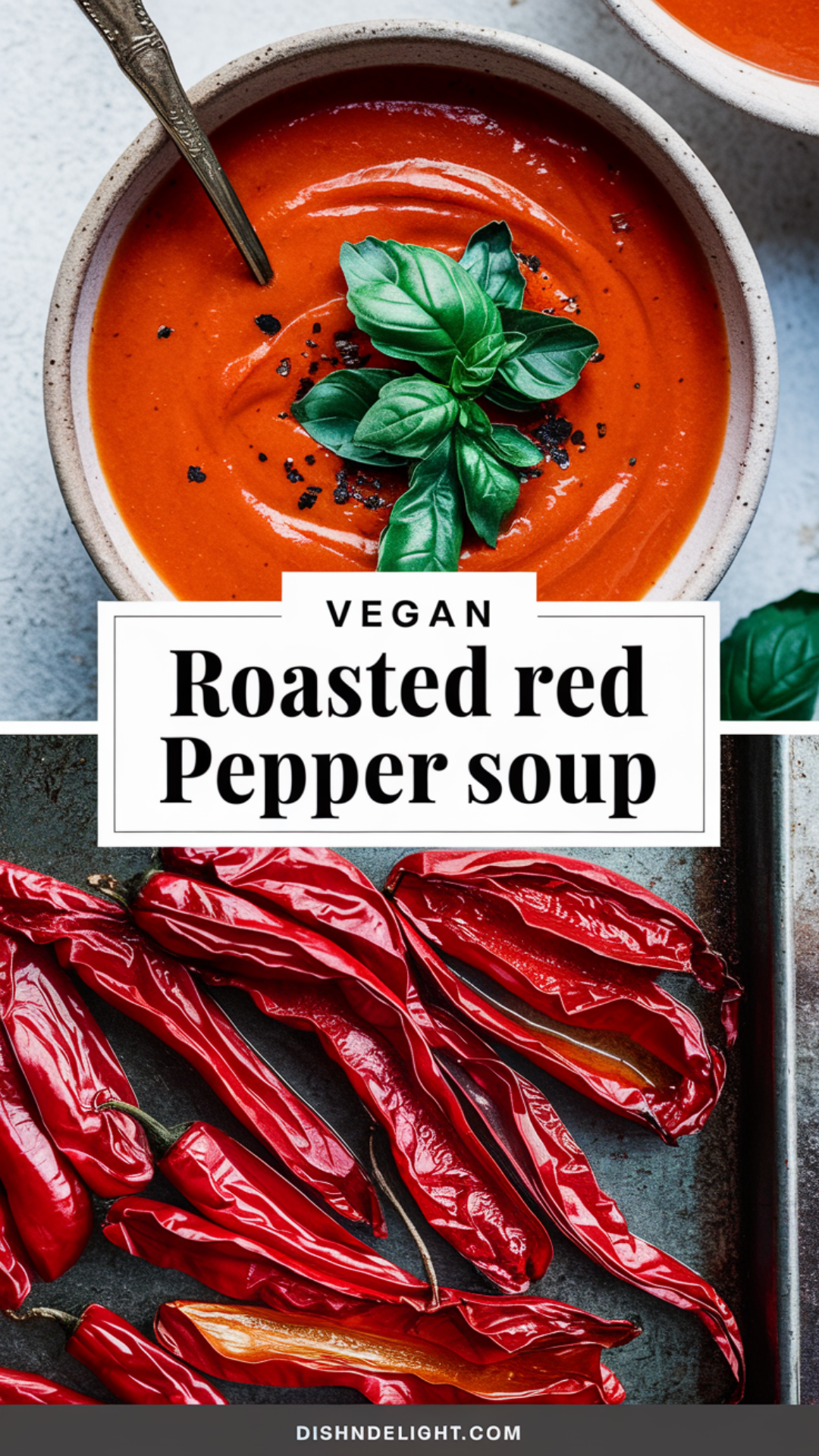 Vegan Roasted Red Pepper Soup