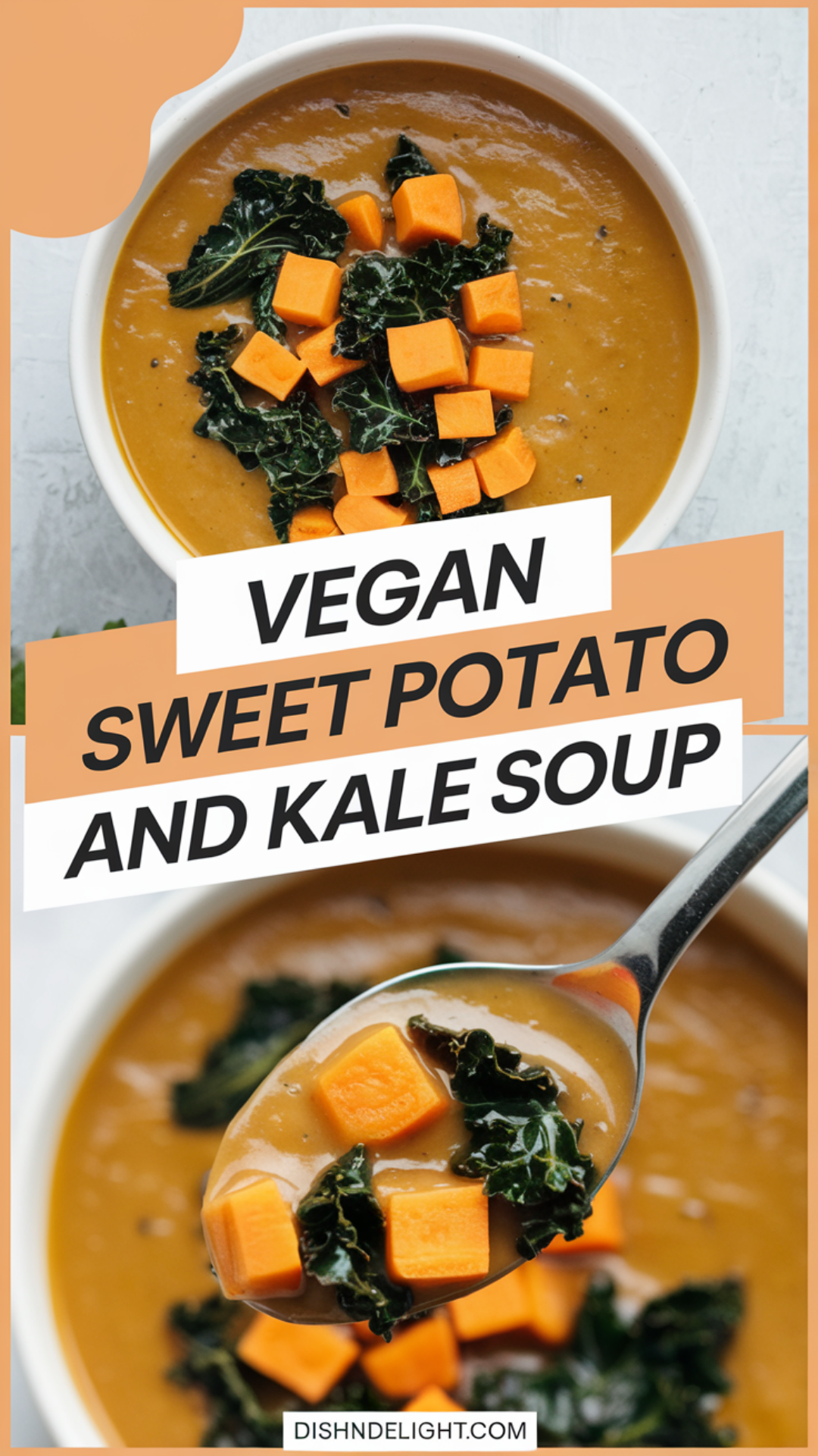 Vegan Sweet Potato and Kale Soup