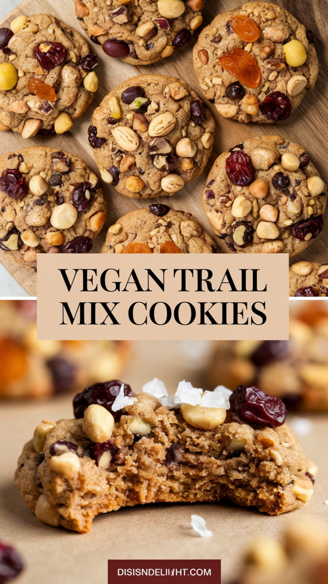 Vegan Trail Mix Cookies