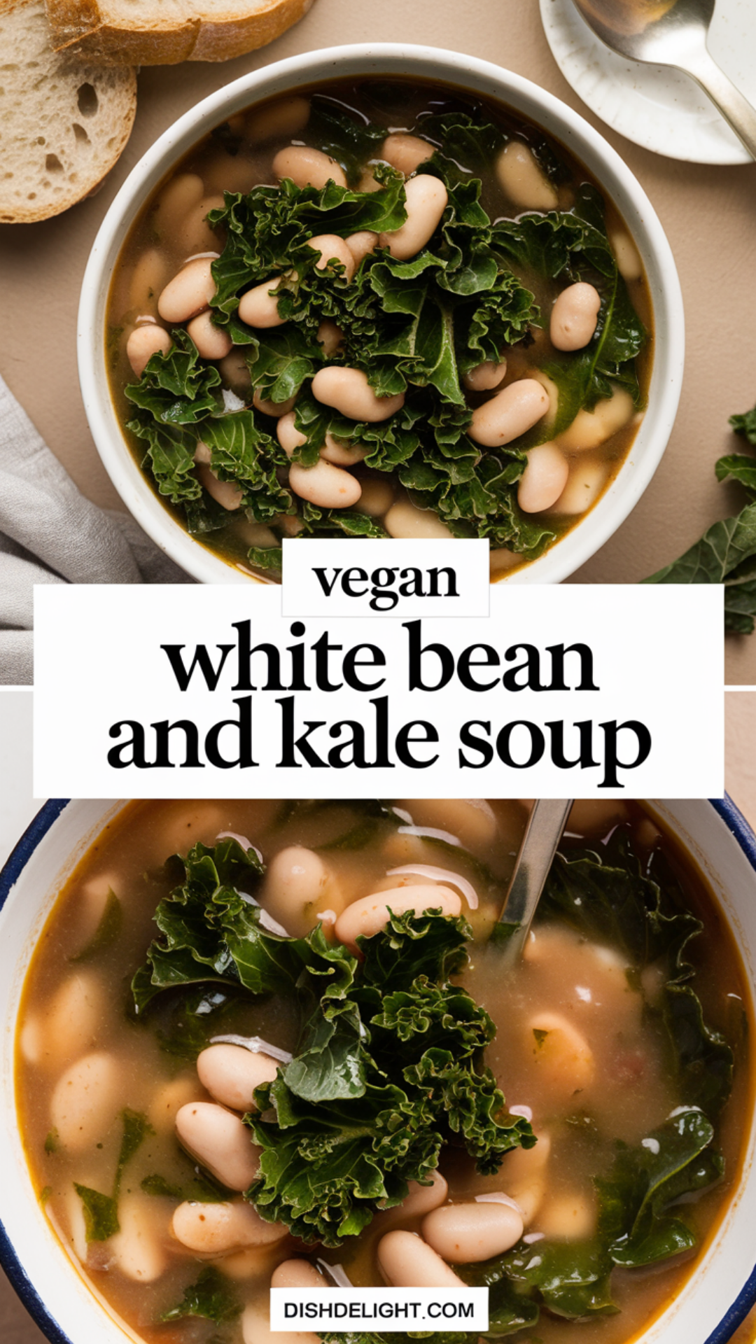 Vegan White Bean and Kale Soup