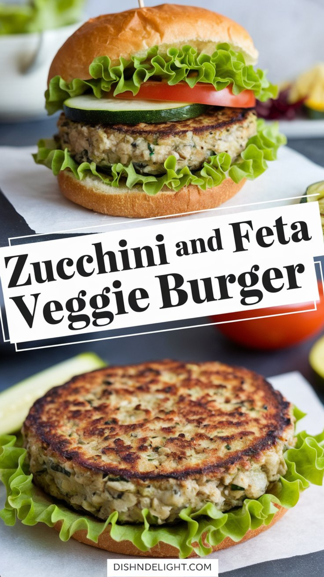 Zucchini and Feta Veggie Burger Recipe